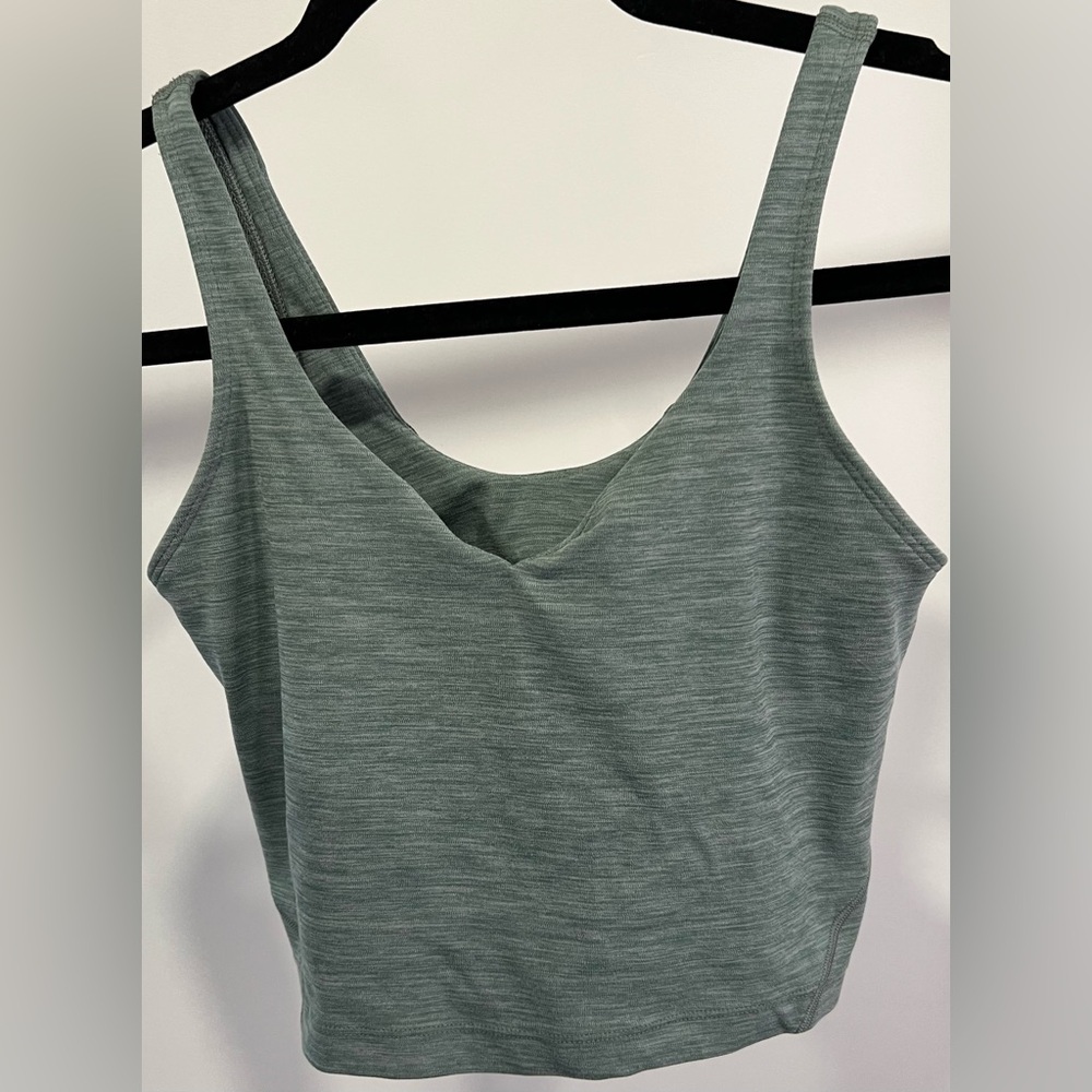 Lululemon Aligh Tank Heathered Tidewater Teal - Picture 6 of 9